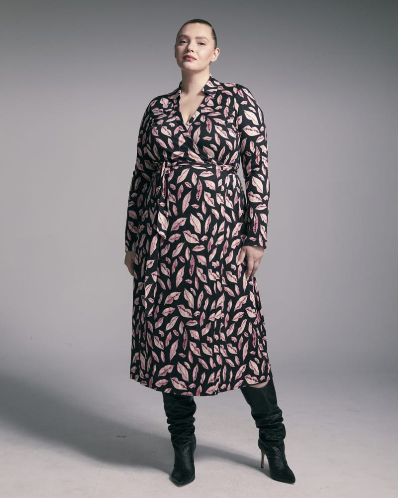 Dvf wrap dress plus size discount